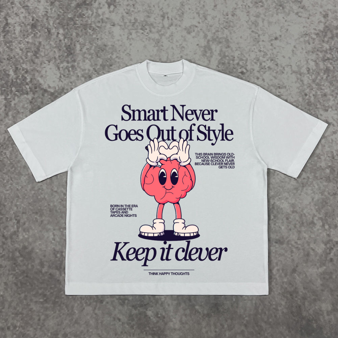 Smart Never Goes Out of Style Oversized Tee