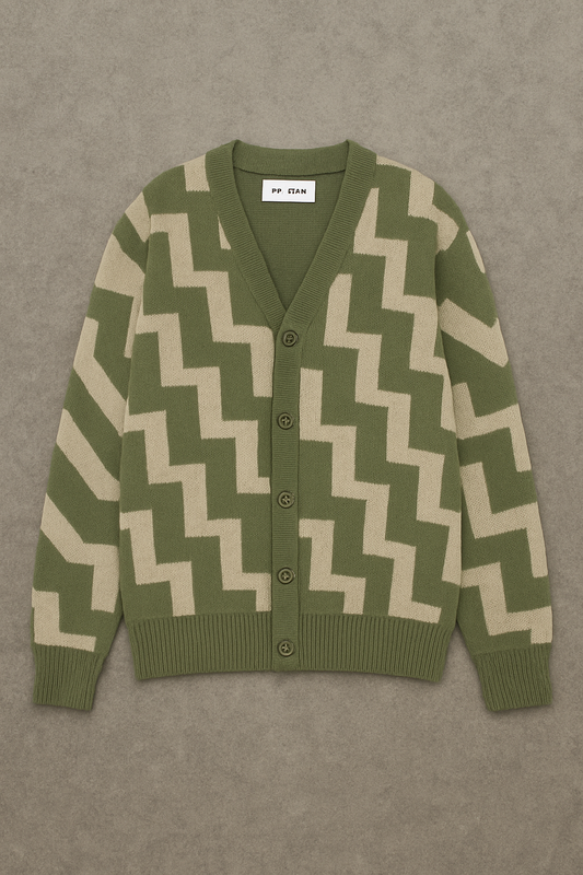Geometric Pattern Cardigan
