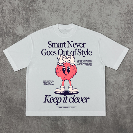 Smart Never Goes Out of Style Oversized Tee